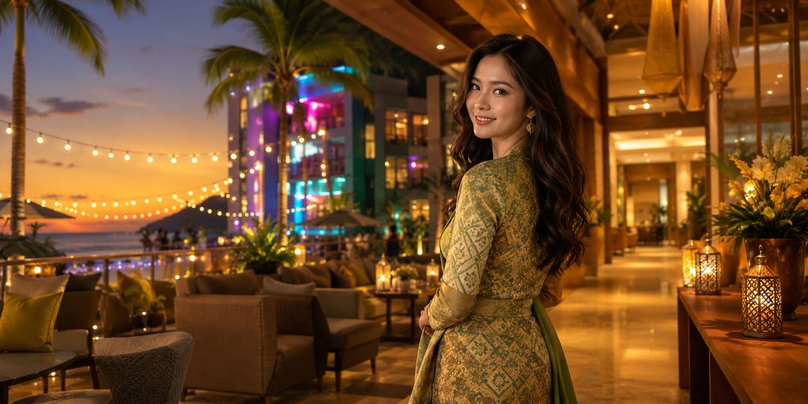 Suasana kasino poker meriah bergaya Hari Raya di Langkawi bersama rakan